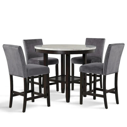 Ensemble de salle à manger 5 pièces rond New Classic Furniture Reginald