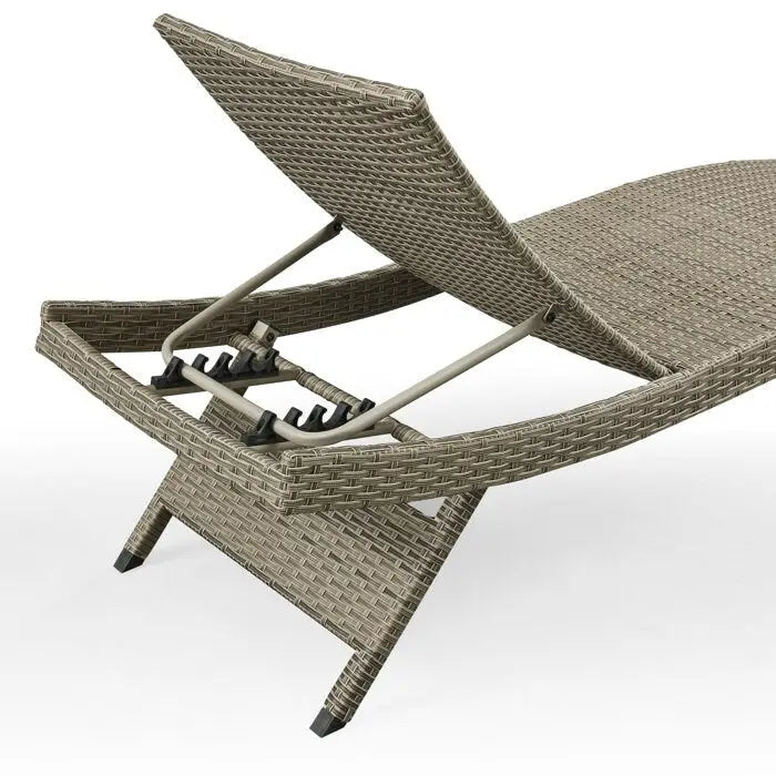 Chaises longues en osier tout temps - Lot de 2