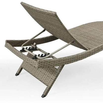 Chaises longues en osier tout temps - Lot de 2