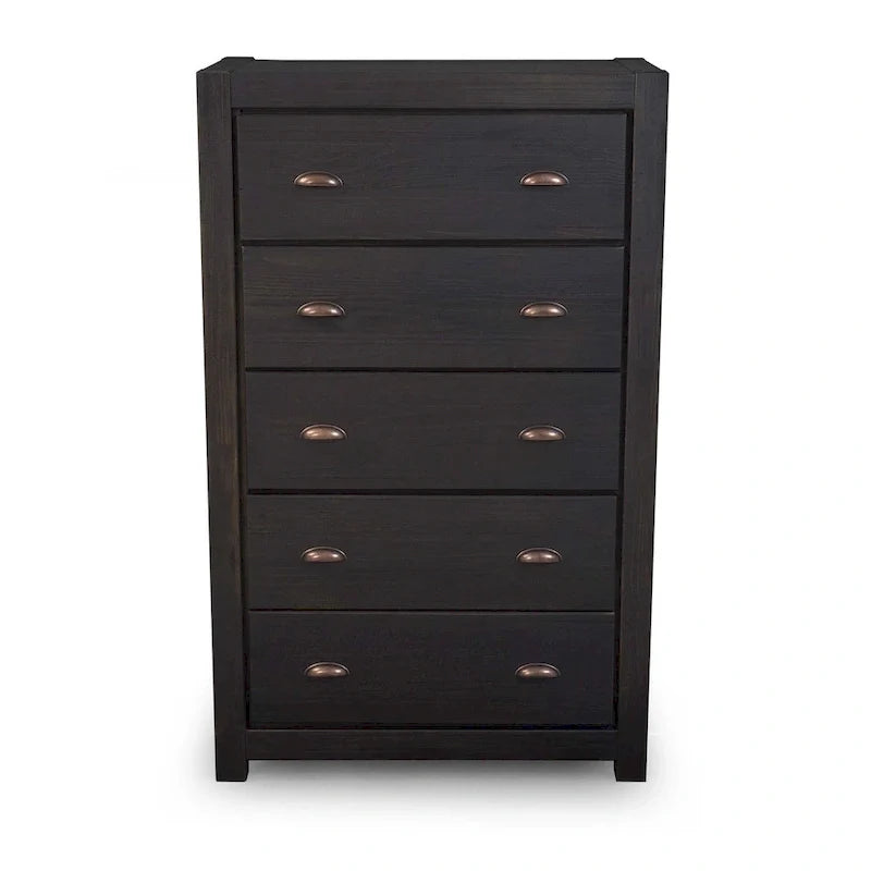 Commode 5 tiroirs en bois massif Montauk Grain Wood Furniture