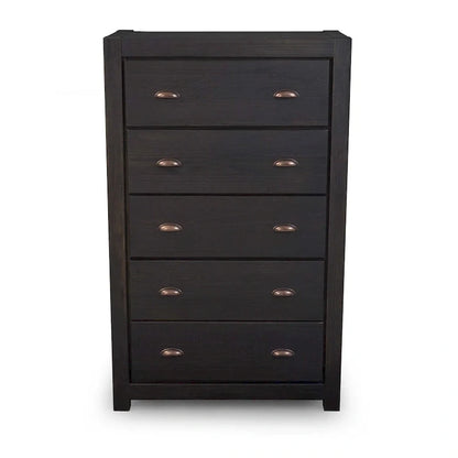Commode 5 tiroirs en bois massif Montauk Grain Wood Furniture
