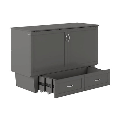 Lit escamotable coffre Chelsea Queen avec matelas