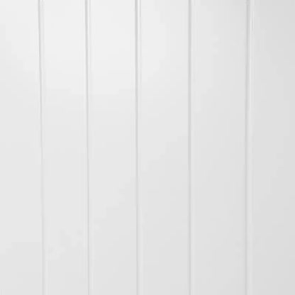 Meuble d'entrée LuxenHome blanc en MDF avec banc de rangement