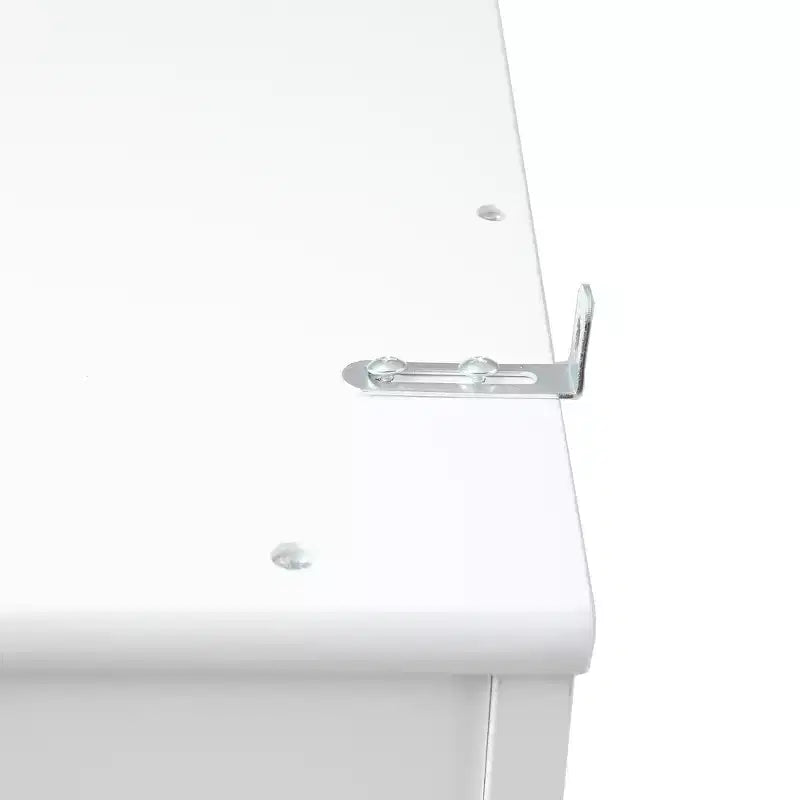 Meuble d'entrée LuxenHome blanc en MDF avec banc de rangement
