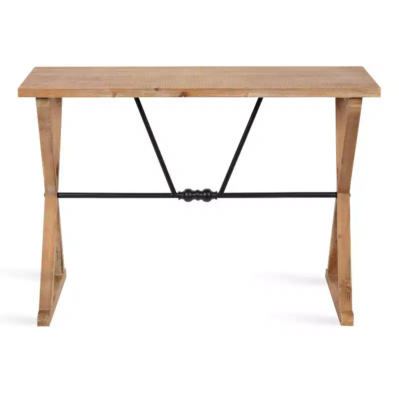 Console de table rectangulaire en bois Kate and Laurel Travere, 42x16x30, marron rustique