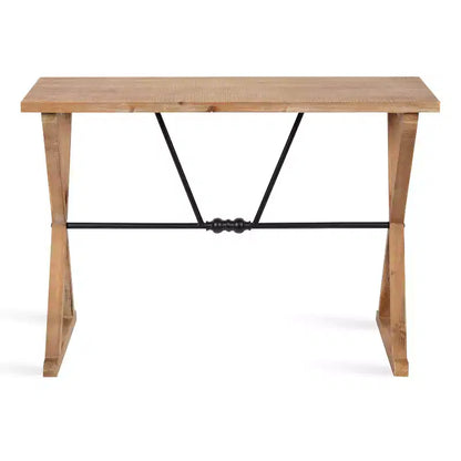 Console de table rectangulaire en bois Kate and Laurel Travere, 42x16x30, marron rustique