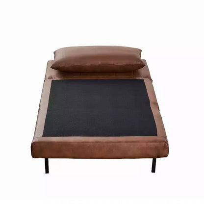 Fauteuil-lit pliant Merrick Lane avec capitonnage en canaux et oreiller