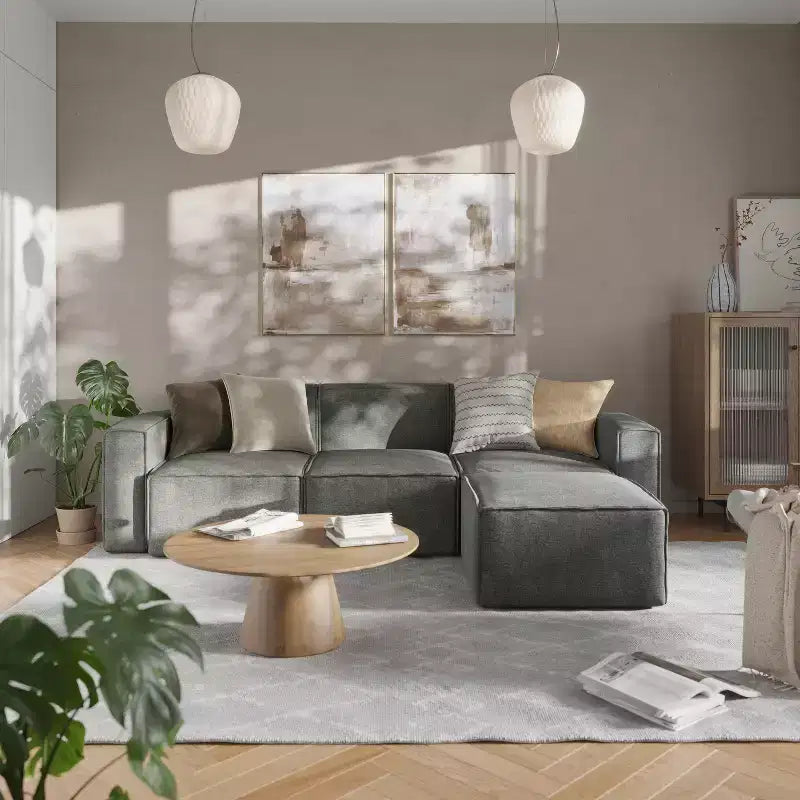 Flash Furniture Bridgetown, Canapé modulable de luxe, Siège central sans accoudoirs