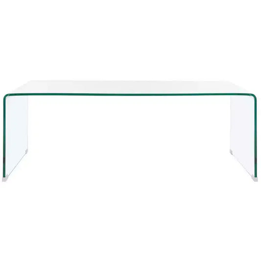 Willowith Glass Coffee Table - Clear - Safavieh