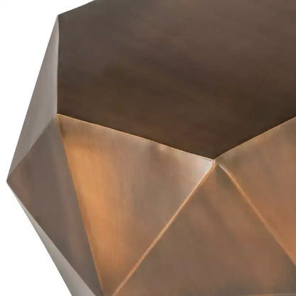 Table d'appoint Astrid à facettes - FOX3224 - Cuivre - Safavieh Couture