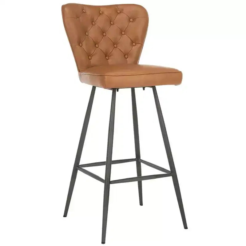 Tabouret de bar touffeté moderne du milieu du siècle Aster (ensemble de 2) - FOX1703 - Safavieh Couture