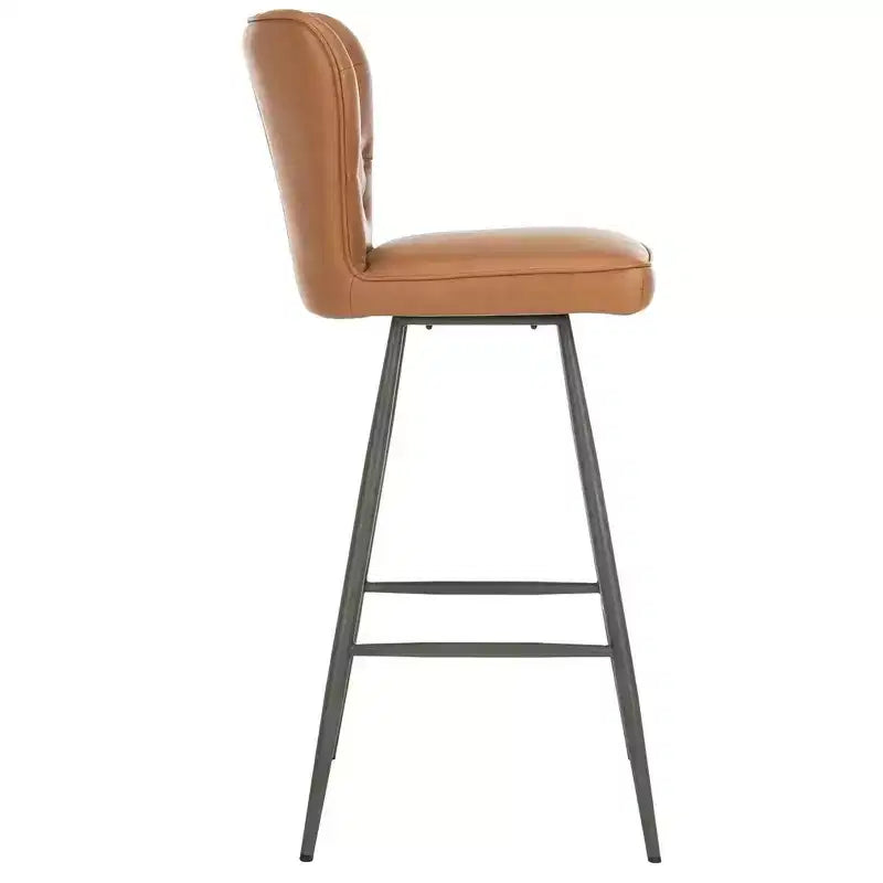 Tabouret de bar touffeté moderne du milieu du siècle Aster (ensemble de 2) - FOX1703 - Safavieh Couture