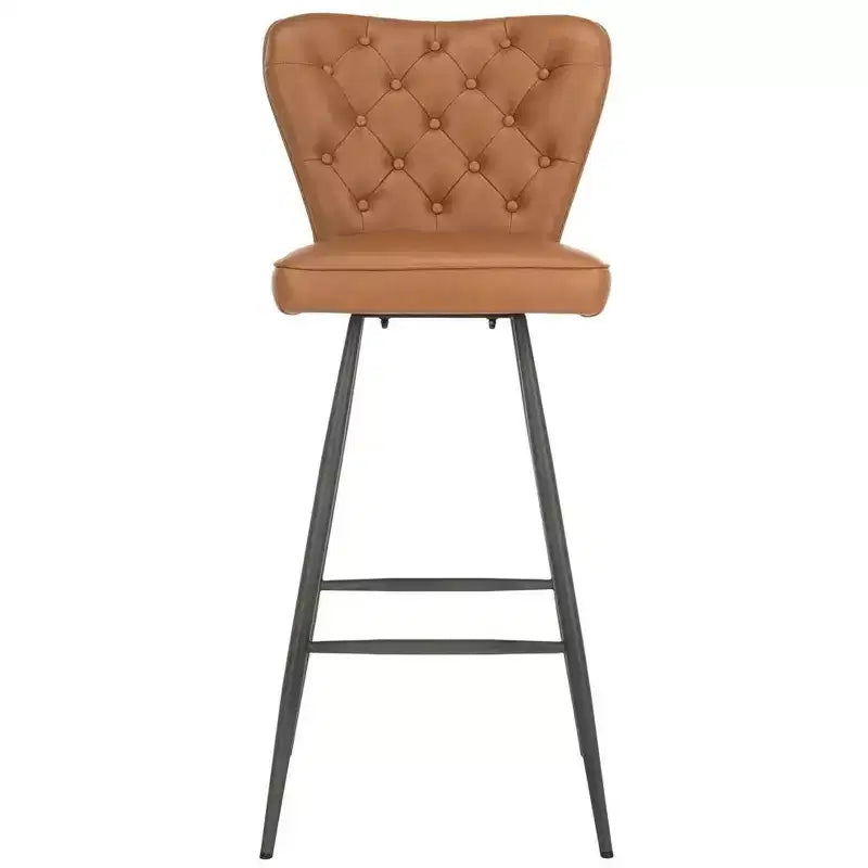 Tabouret de bar touffeté moderne du milieu du siècle Aster (ensemble de 2) - FOX1703 - Safavieh Couture