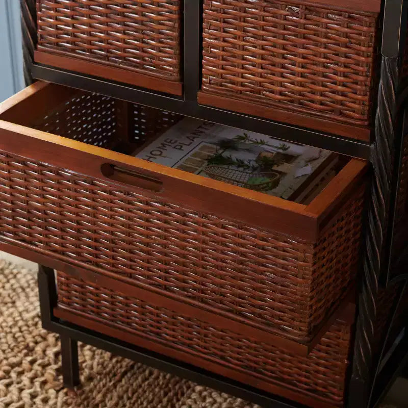 Meuble de rangement à 4 tiroirs Andrew - AMH6511 - Teck foncé - Safavieh Couture