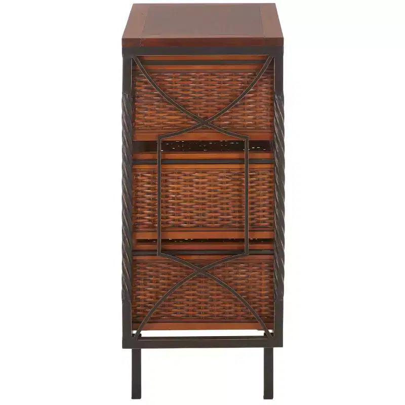 Meuble de rangement à 4 tiroirs Andrew - AMH6511 - Teck foncé - Safavieh Couture