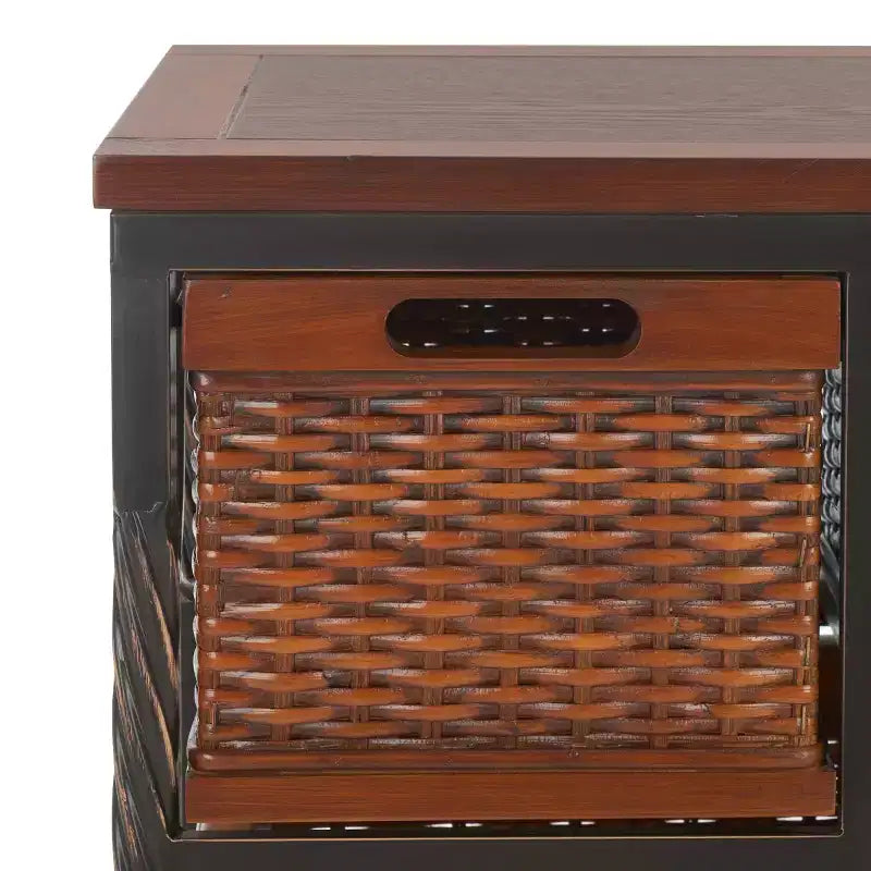Meuble de rangement à 4 tiroirs Andrew - AMH6511 - Teck foncé - Safavieh Couture
