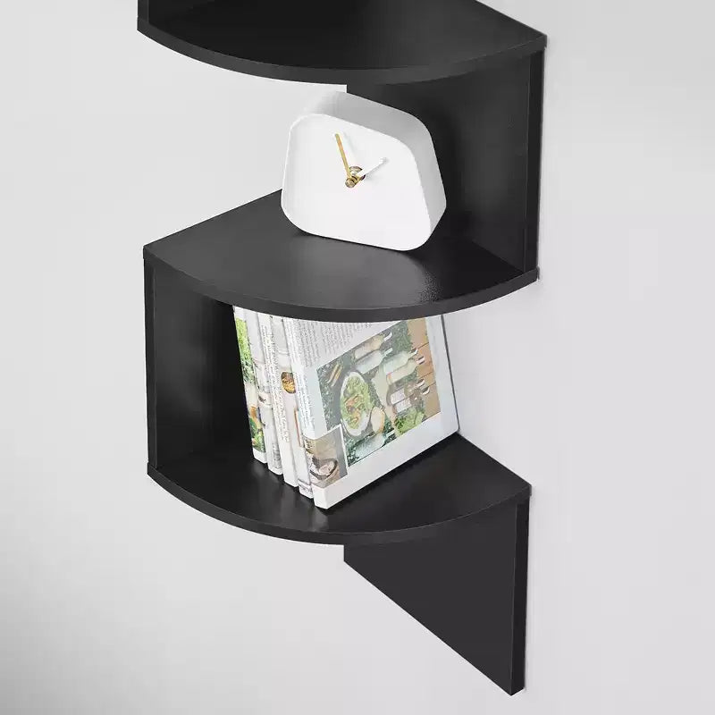 VASAGLE Étagère d'Angle, Étagère Murale Flottante à 5 Niveaux pour Plantes