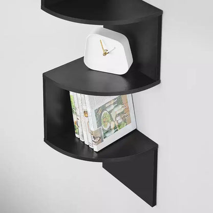 VASAGLE Étagère d'Angle, Étagère Murale Flottante à 5 Niveaux pour Plantes