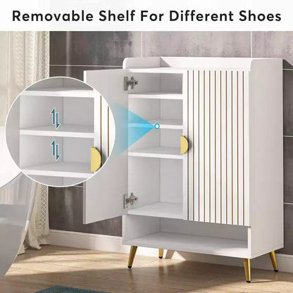Meuble à chaussures en bois à 7 niveaux Tribesigns