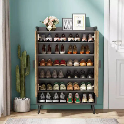 Meuble à chaussures en bois à 7 niveaux Tribesigns