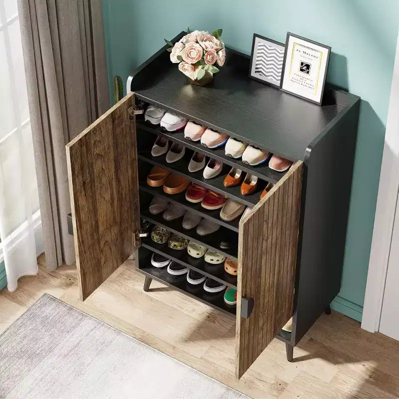Meuble à chaussures en bois à 7 niveaux Tribesigns