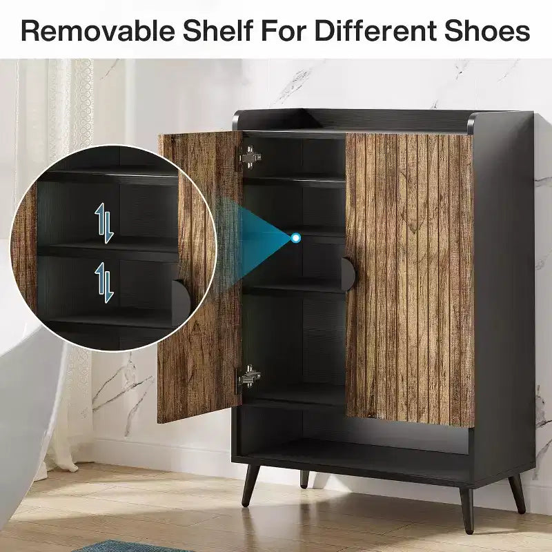 Meuble à chaussures en bois à 7 niveaux Tribesigns