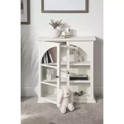 Meuble d'appoint décoratif en bois à arche Kate et Laurel Walsted, 24x8x28, Blanc