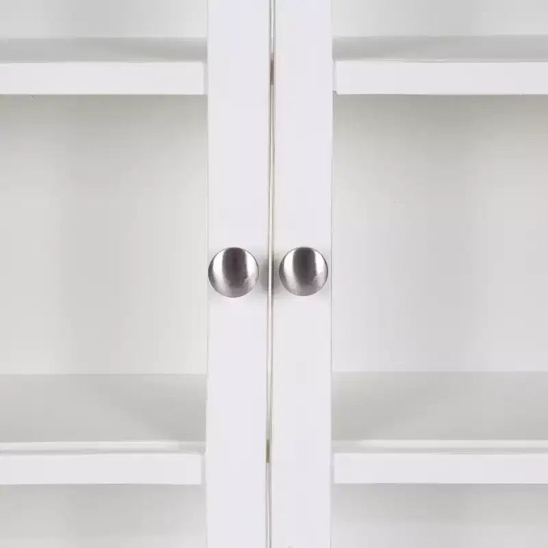 Meuble d'appoint décoratif en bois à arche Kate et Laurel Walsted, 24x8x28, Blanc