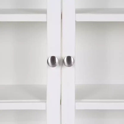 Meuble d'appoint décoratif en bois à arche Kate et Laurel Walsted, 24x8x28, Blanc