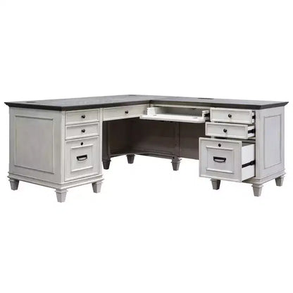 Bureau d'angle avec piédestal Hartford - Martin Furniture