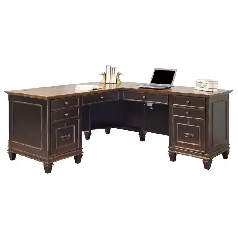 Bureau d'angle avec piédestal Hartford - Martin Furniture