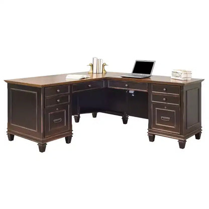 Bureau d'angle avec piédestal Hartford - Martin Furniture