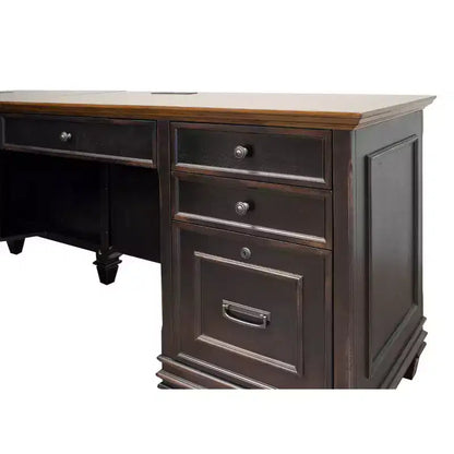 Bureau d'angle avec piédestal Hartford - Martin Furniture