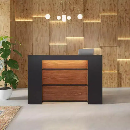 Comptoir de réception avec lumières LED Lantine de 160 cm