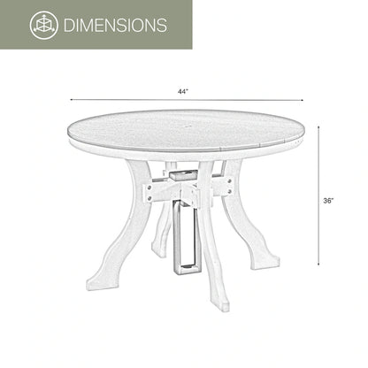 Table ronde hauteur de salle à manger American Furniture Classics, fabriquée aux États-Unis
