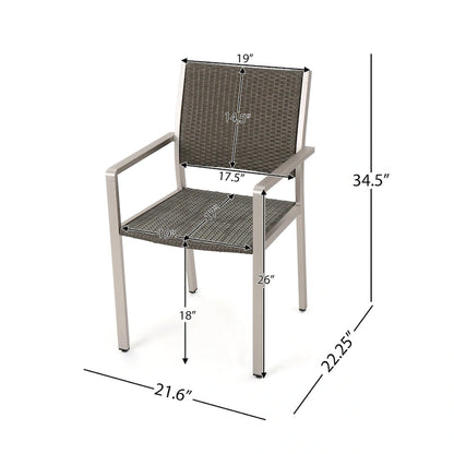 Ensemble de sièges d'extérieur 18 pièces Cape Coral avec coussins par Christopher Knight Home