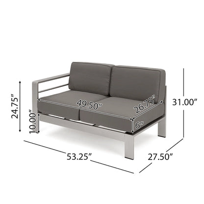 Ensemble de sièges d'extérieur 18 pièces Cape Coral avec coussins par Christopher Knight Home