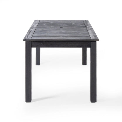 Ensemble de salle à manger extensible 7 pièces en bois et osier Elmar Outdoor par Christopher Knight Home