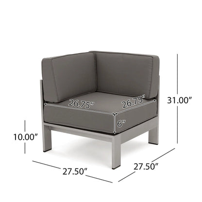 Ensemble de conversation et canapé d'extérieur 11 pièces Cape Coral par Christopher Knight Home