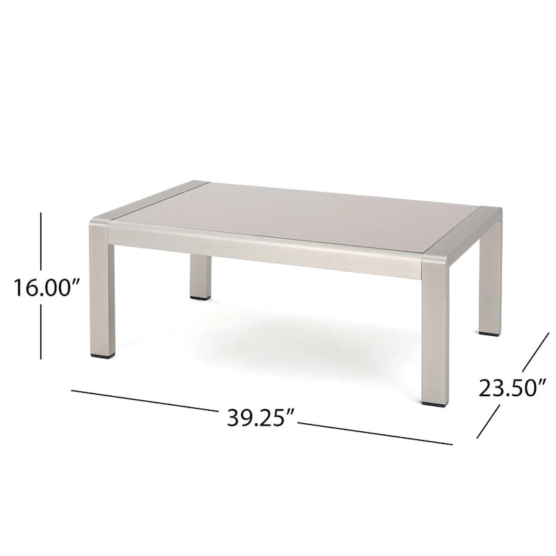 Ensemble repas d'extérieur Cape Coral + salon de jardin + chaises longues + table basse de Christopher Knight Home