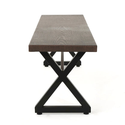Ensemble de salle à manger d'extérieur rectangulaire 6 pièces en osier et aluminium Tritan avec coussins par Christopher Knight Home