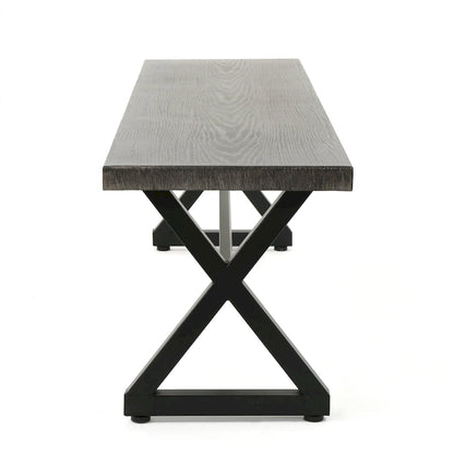 Ensemble de salle à manger d'extérieur rectangulaire 6 pièces en osier et aluminium Tritan avec coussins par Christopher Knight Home