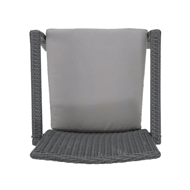 Ensemble de salle à manger d'extérieur rectangulaire 6 pièces en osier et aluminium Tritan avec coussins par Christopher Knight Home