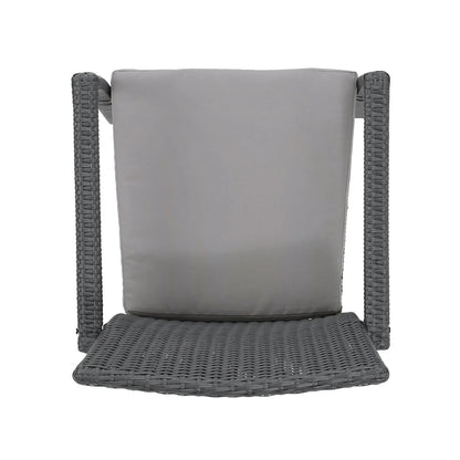 Ensemble de salle à manger d'extérieur rectangulaire 6 pièces en osier et aluminium Tritan avec coussins par Christopher Knight Home