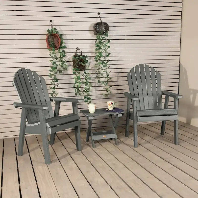 HIGHWOOD Yorkville 2 Chaises longues avec 1 table d'appoint pliante