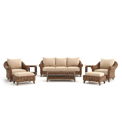 Ensemble de sièges Sunbrella Cayman 8 pièces, Heritage Brown