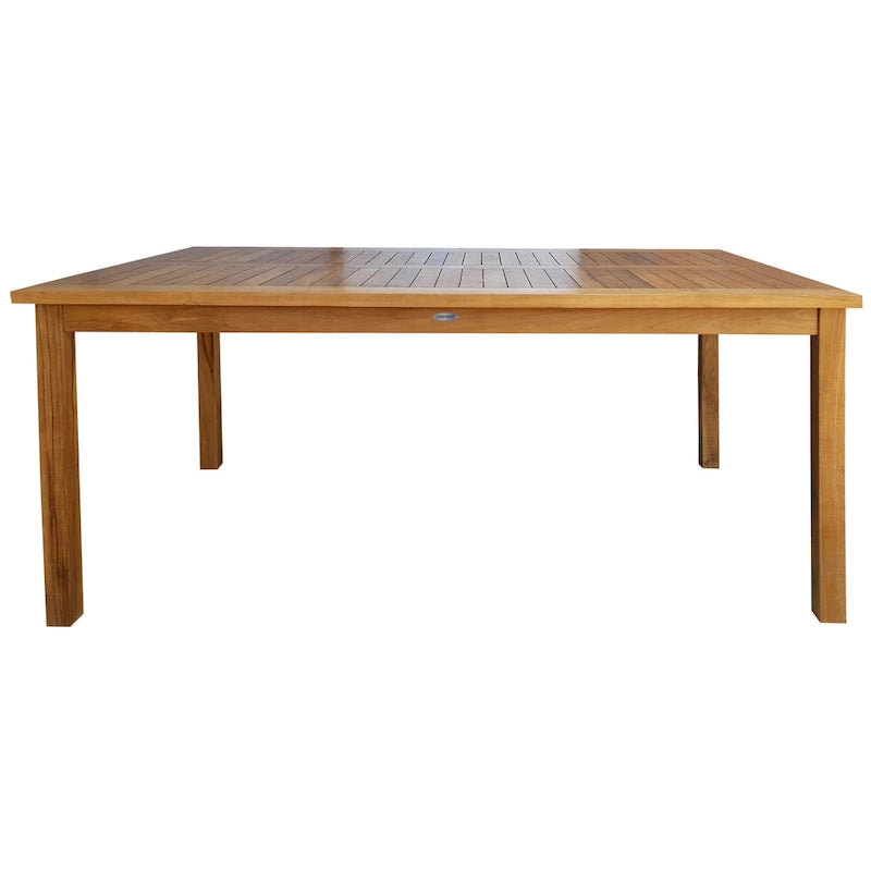 Table de comptoir de bistrot rectangulaire en bois de teck Chic Teak Antigua, 63 x 35 pouces (table seulement)