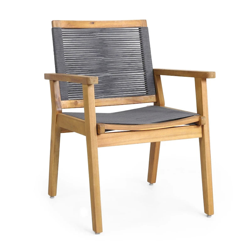 Ensemble de salle à manger McGill d'extérieur 7 pièces en bois d'acacia par Christopher Knight Home