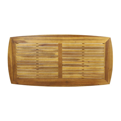 Ensemble de salle à manger McGill d'extérieur 7 pièces en bois d'acacia par Christopher Knight Home