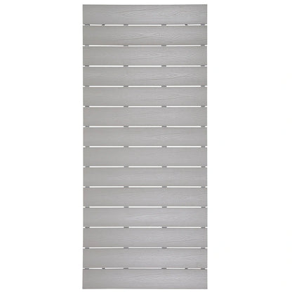 Ensemble de salle à manger d'extérieur Gilbert moderne gris clair et blanc 9 pièces
